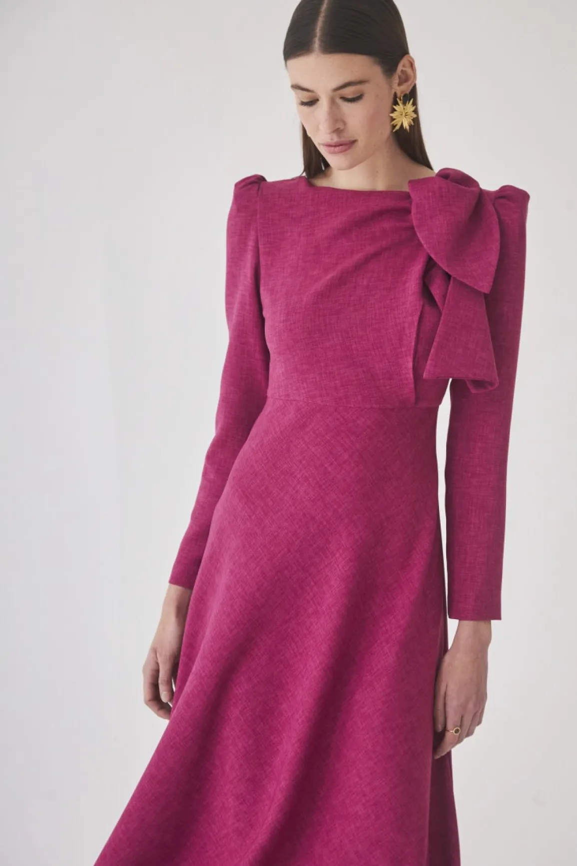 Discount VESTIDO GABRIELESFUCSIA Midi dresses