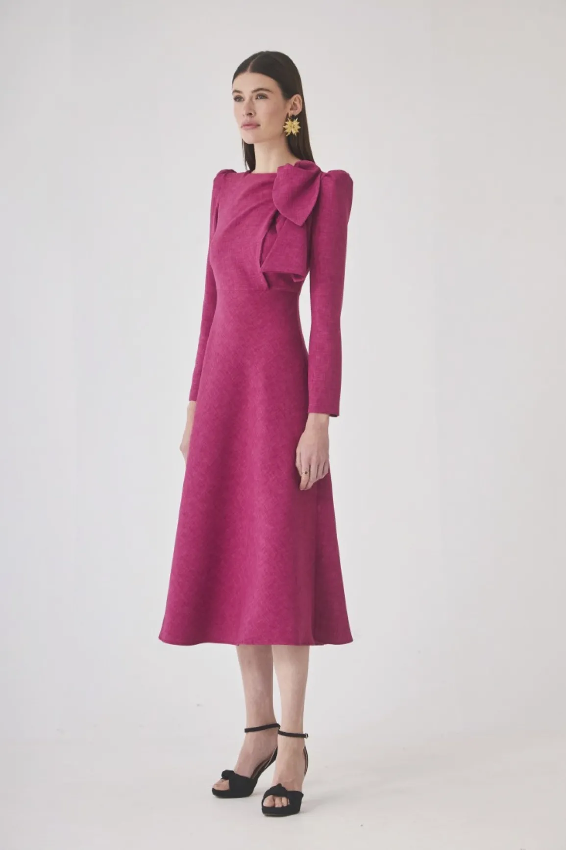 Discount VESTIDO GABRIELESFUCSIA Midi dresses