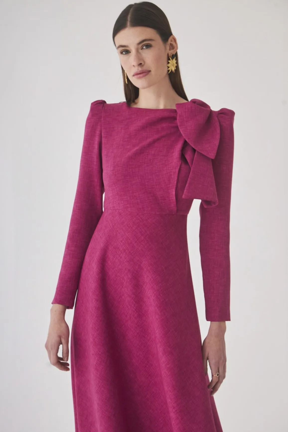 Discount VESTIDO GABRIELESFUCSIA Midi dresses