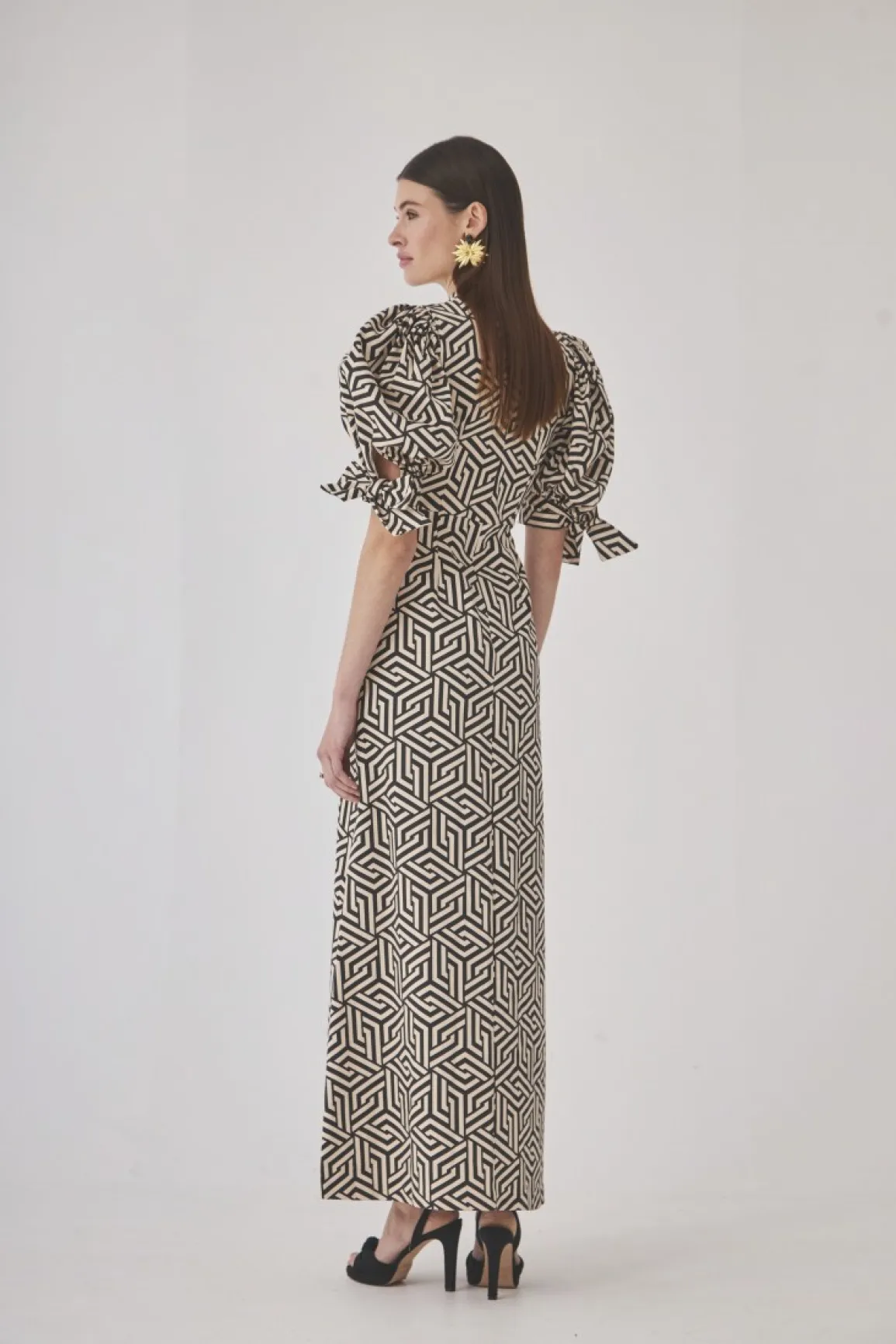 Hot VESTIDO HERVASBEIGE/NEGRO Midi dresses