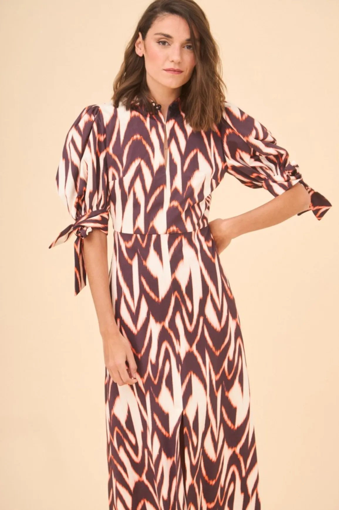 Online VESTIDO HERVASNARANJA/BEIGE Midi dresses