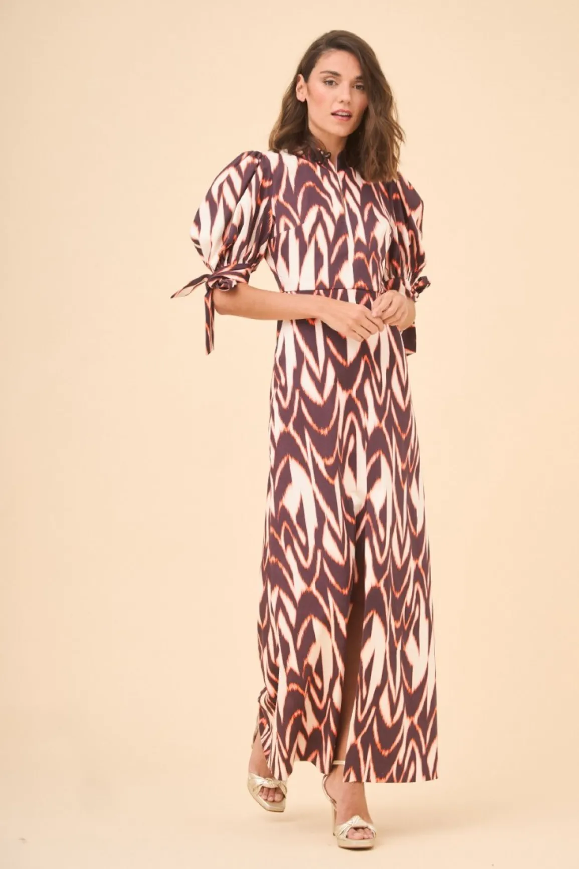 Online VESTIDO HERVASNARANJA/BEIGE Midi dresses