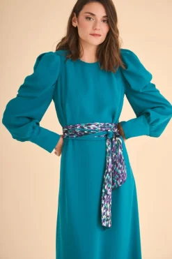 Online VESTIDO INESMBVERDE/ESTAMPADO MARIA BARAZA X COOSY|Midi dresses