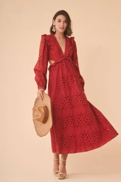 Online VESTIDO LUCILAROJO Midi dresses