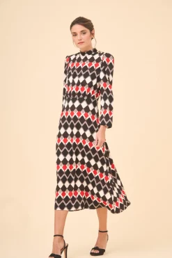 Outlet VESTIDO MATTIAMULTICOLOR Midi dresses