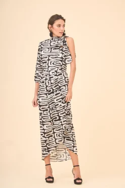 Clearance VESTIDO MINAMNEGRO Midi dresses
