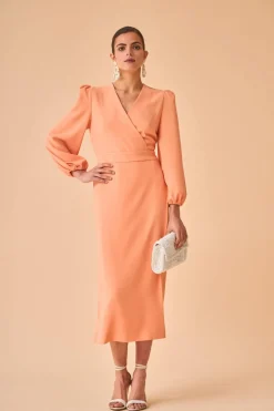 Sale VESTIDO MONSERRATSALMON Midi dresses