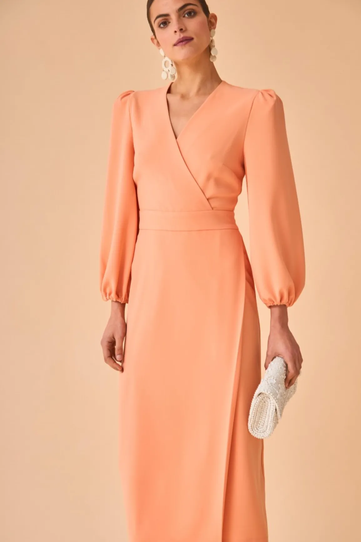Sale VESTIDO MONSERRATSALMON Midi dresses