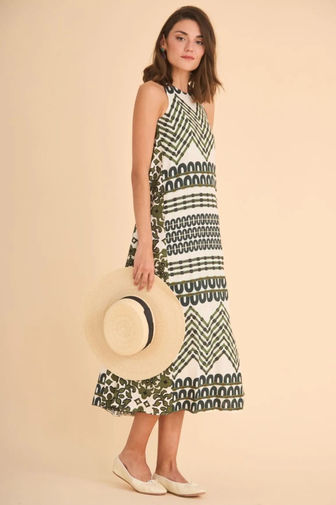 Discount VESTIDO NO USARESTAMPADO VERDE Dresses