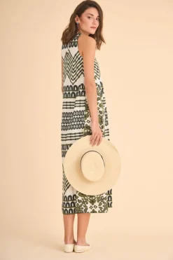 Discount VESTIDO NO USARESTAMPADO VERDE Dresses