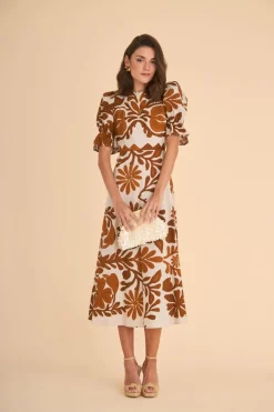 Sale VESTIDO PALOMAEST. MARRON Midi dresses