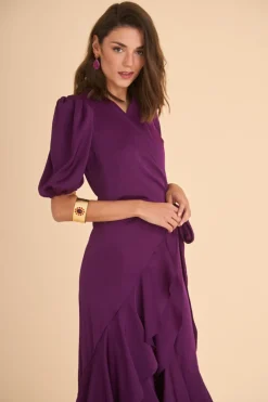 Hot VESTIDO PLACISBERENJENA Midi dresses