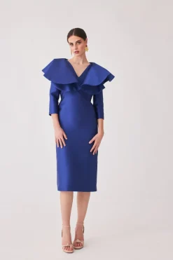 Sale VESTIDO ROCIOMBAZUL MARIA BARAZA X COOSY|Midi dresses