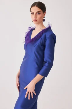 Sale VESTIDO ROCIOMBAZUL MARIA BARAZA X COOSY|Midi dresses