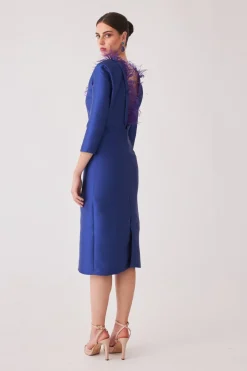 Sale VESTIDO ROCIOMBAZUL MARIA BARAZA X COOSY|Midi dresses