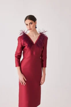 Clearance VESTIDO ROCIOMBBURDEOS MARIA BARAZA X COOSY|Midi dresses