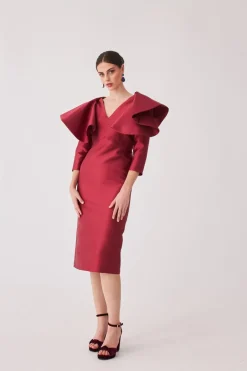 Clearance VESTIDO ROCIOMBBURDEOS MARIA BARAZA X COOSY|Midi dresses