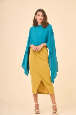 Sale VESTIDO RUBBENMOSTAZA Midi dresses