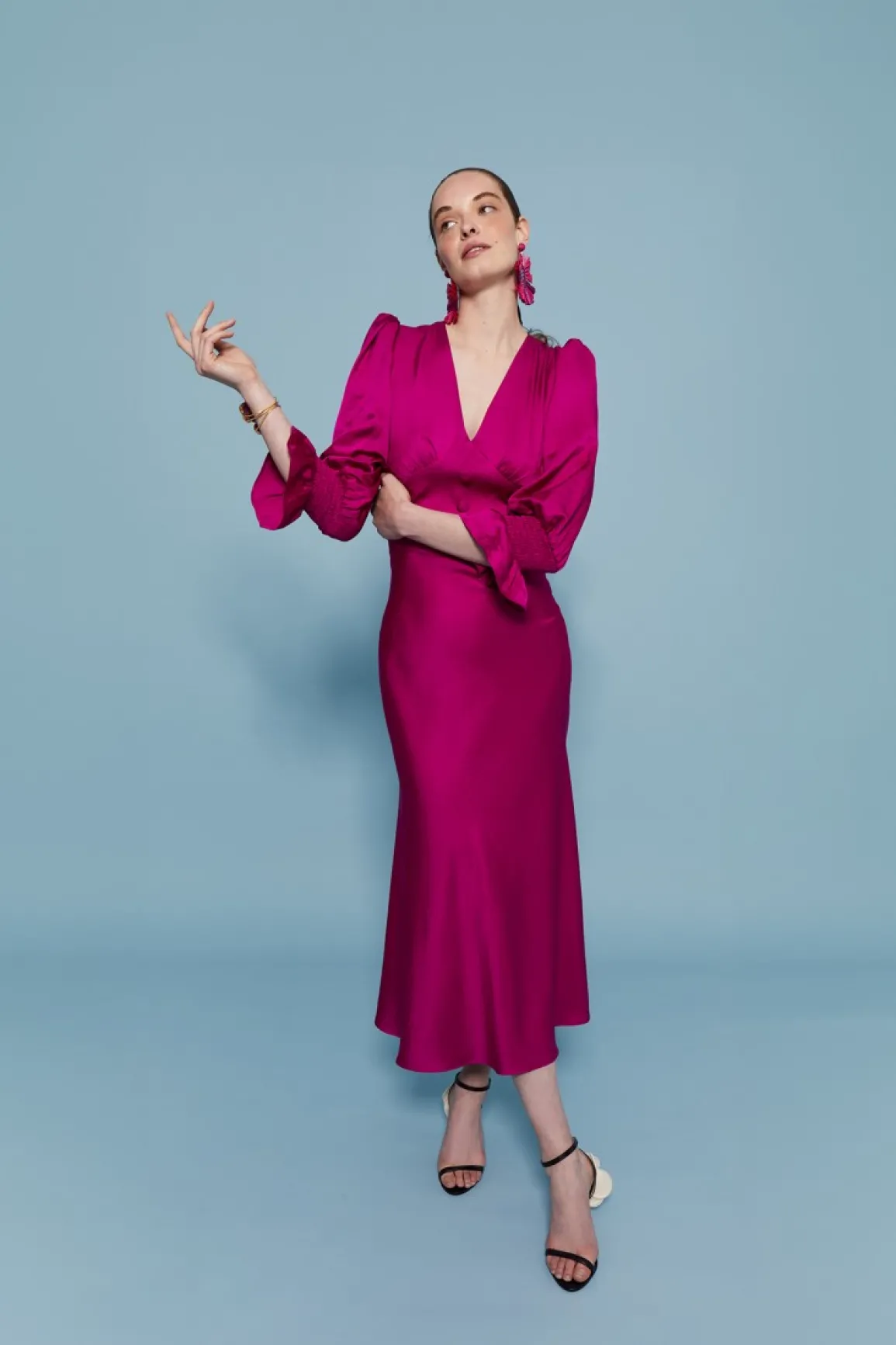 Online VESTIDO SANDRAMAGENTA Midi dresses