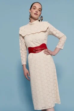 Fashion VESTIDO TROQUELBEIGE I DO|Midi dresses