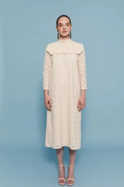 Fashion VESTIDO TROQUELBEIGE I DO|Midi dresses