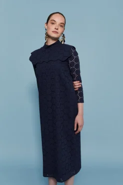 Clearance VESTIDO TROQUELMARINO Midi dresses