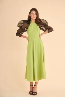 Hot VESTIDO VHETELMBLIMA MARIA BARAZA X COOSY|Midi dresses